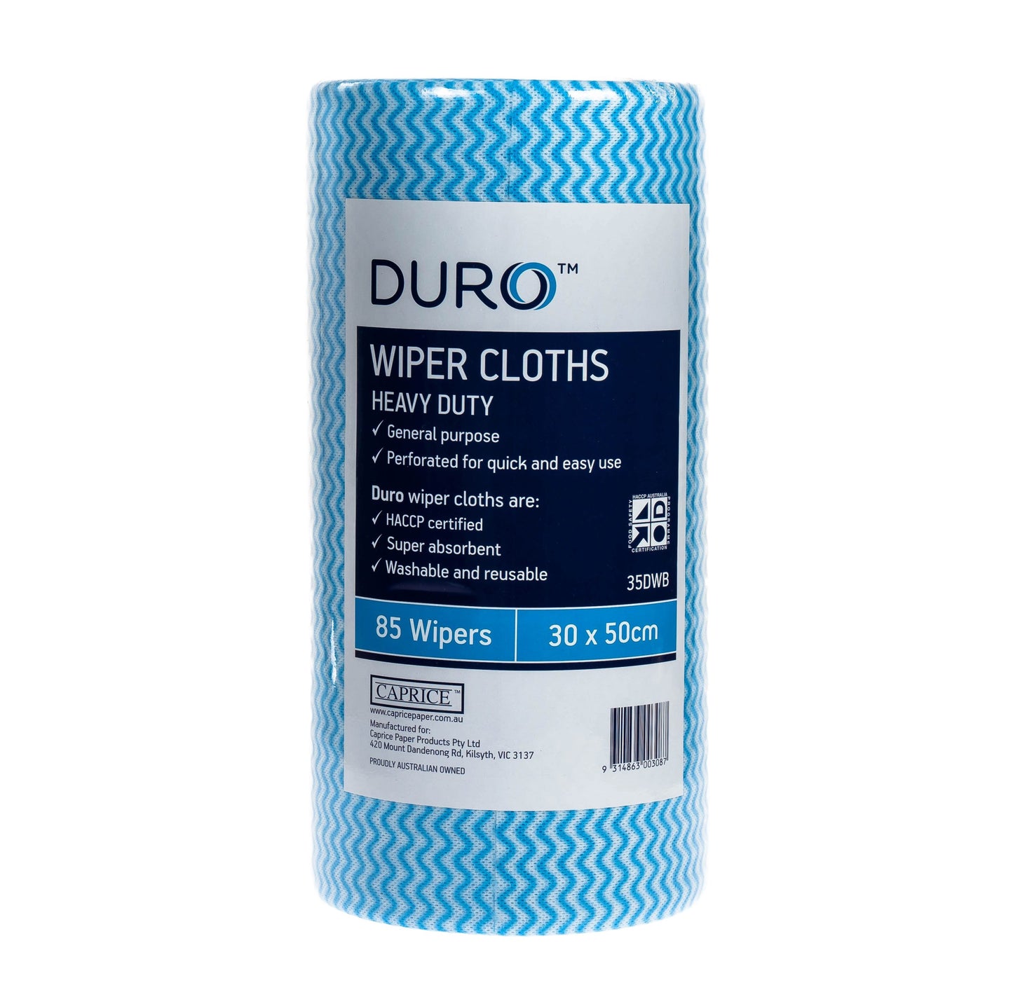 Caprice Duro Blue Heavy Duty Food Service & Cleaning Wipes