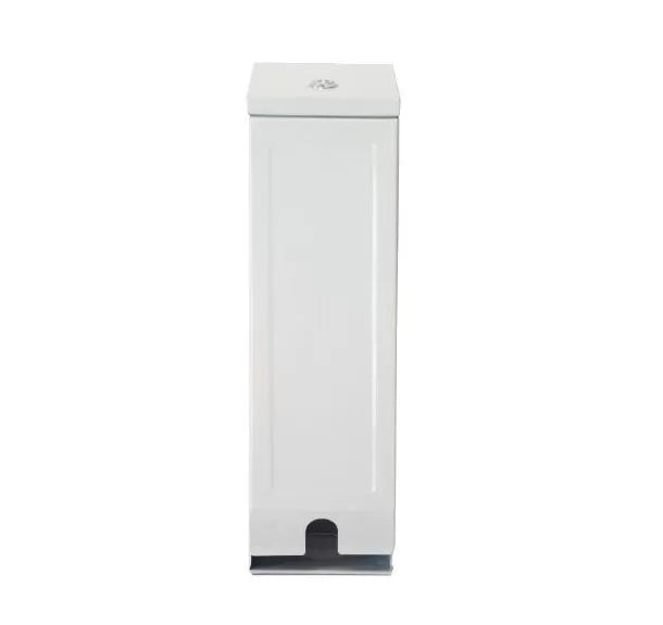 Triple Toilet Paper Wall-Mounted Dispenser Metal (White Powder Coated)