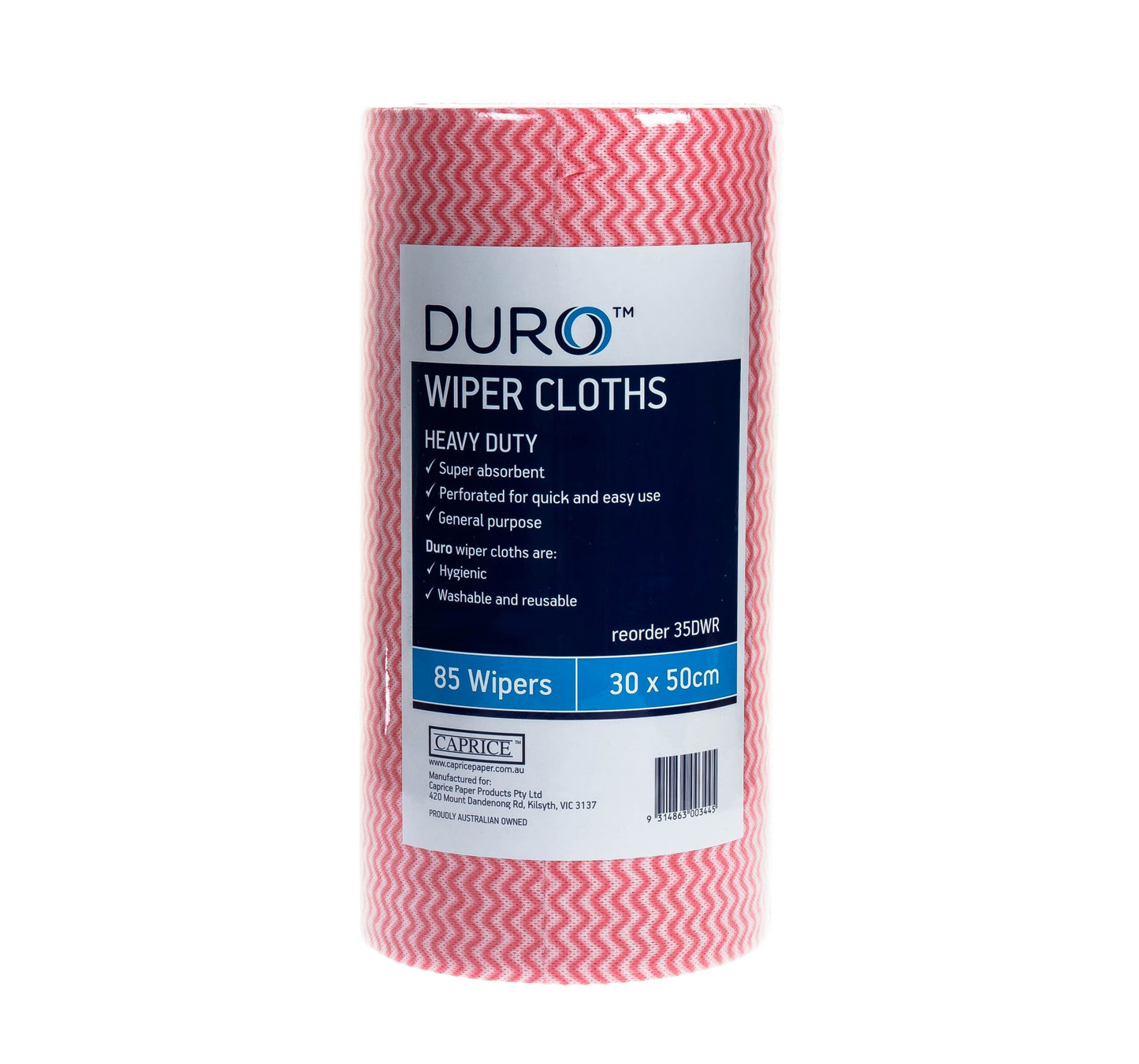 Caprice Duro Red Heavy Duty Food Service & Cleaning Wipes