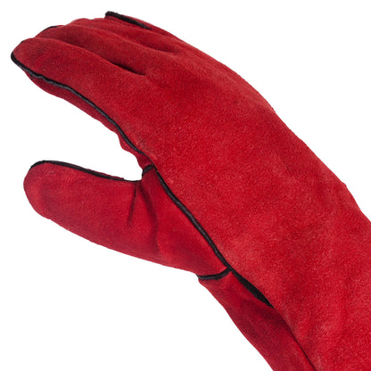 Namib Red Split Leather Multi-Purpose Oven-Welders Gauntlet Gloves