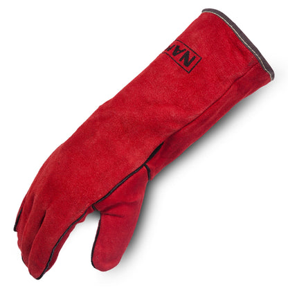 Namib Red Split Leather Multi-Purpose Oven-Welders Gauntlet Gloves