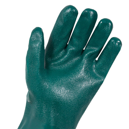 Green PVC Heavy Duty Double Dipped Interlock Lined