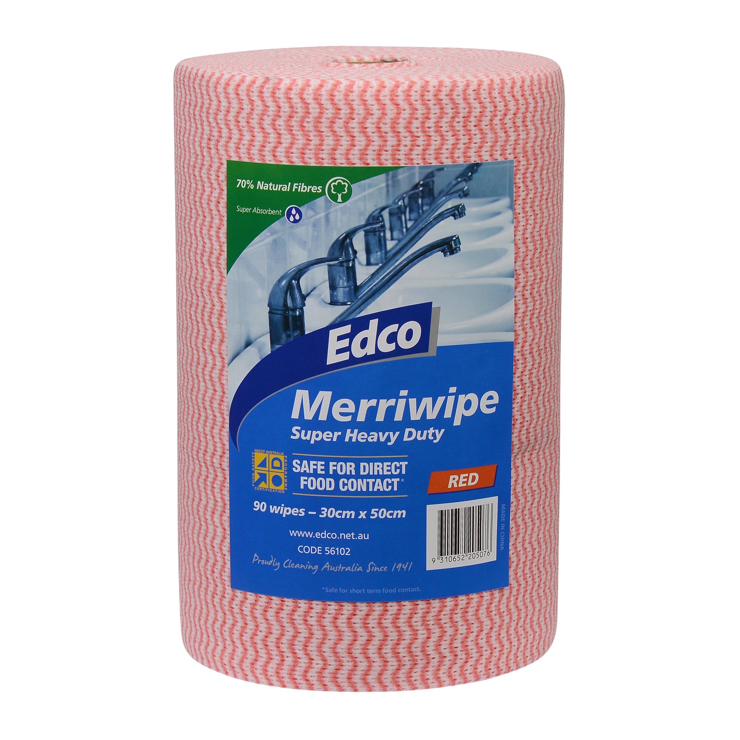 Edco Merriwipes Red Super Heavy Duty Wipes
