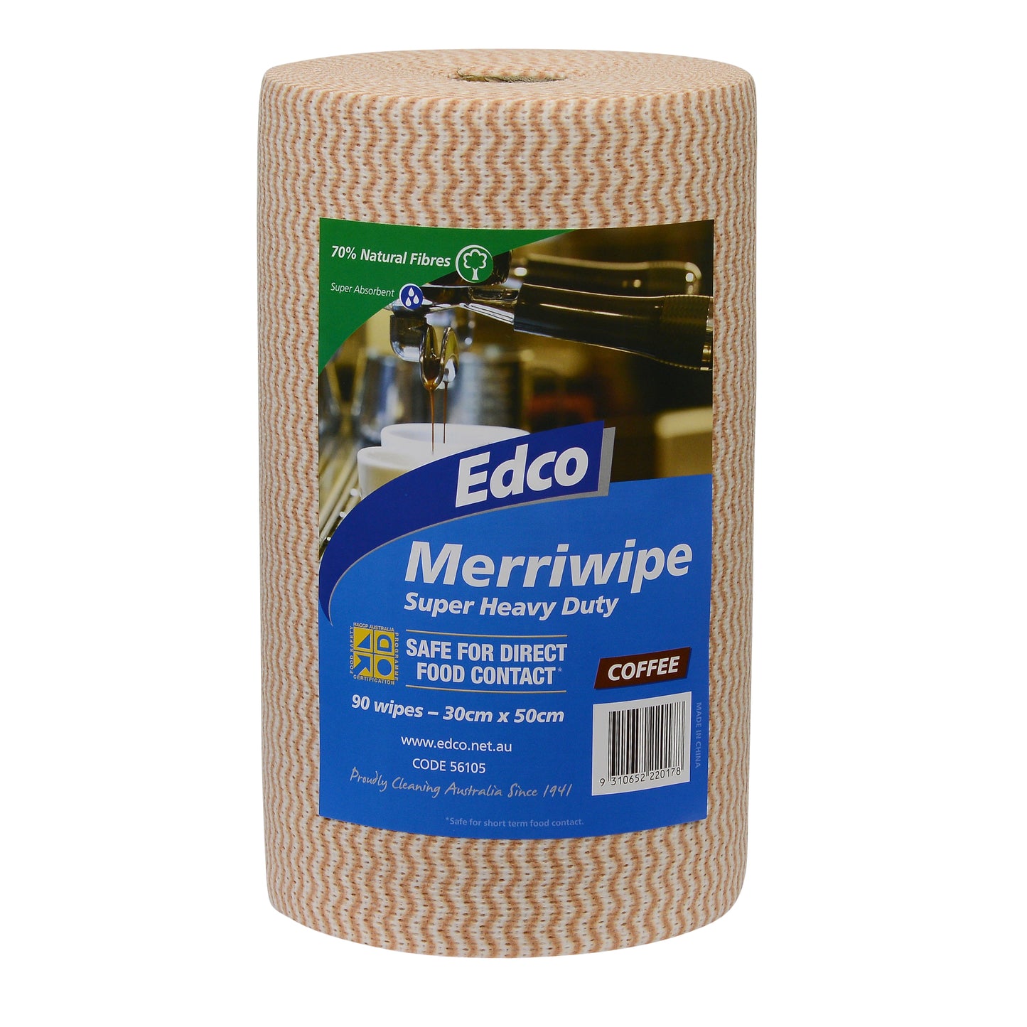 Edco Merriwipes Coffee Super Heavy Duty Wipes