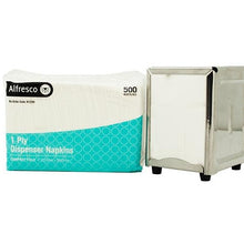 1 Ply White D-Fold Compact Dispenser Napkins