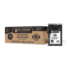 AP 72 Litre Black All Purpose Plus Star Seal Bin Liners