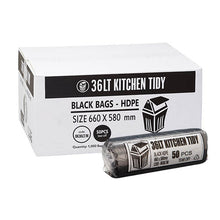 36L Black Large Kitchen Tidy Liner HDPE – BK36LT/M