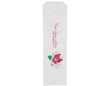 'Floral' Print White Paper Cutlery Bags