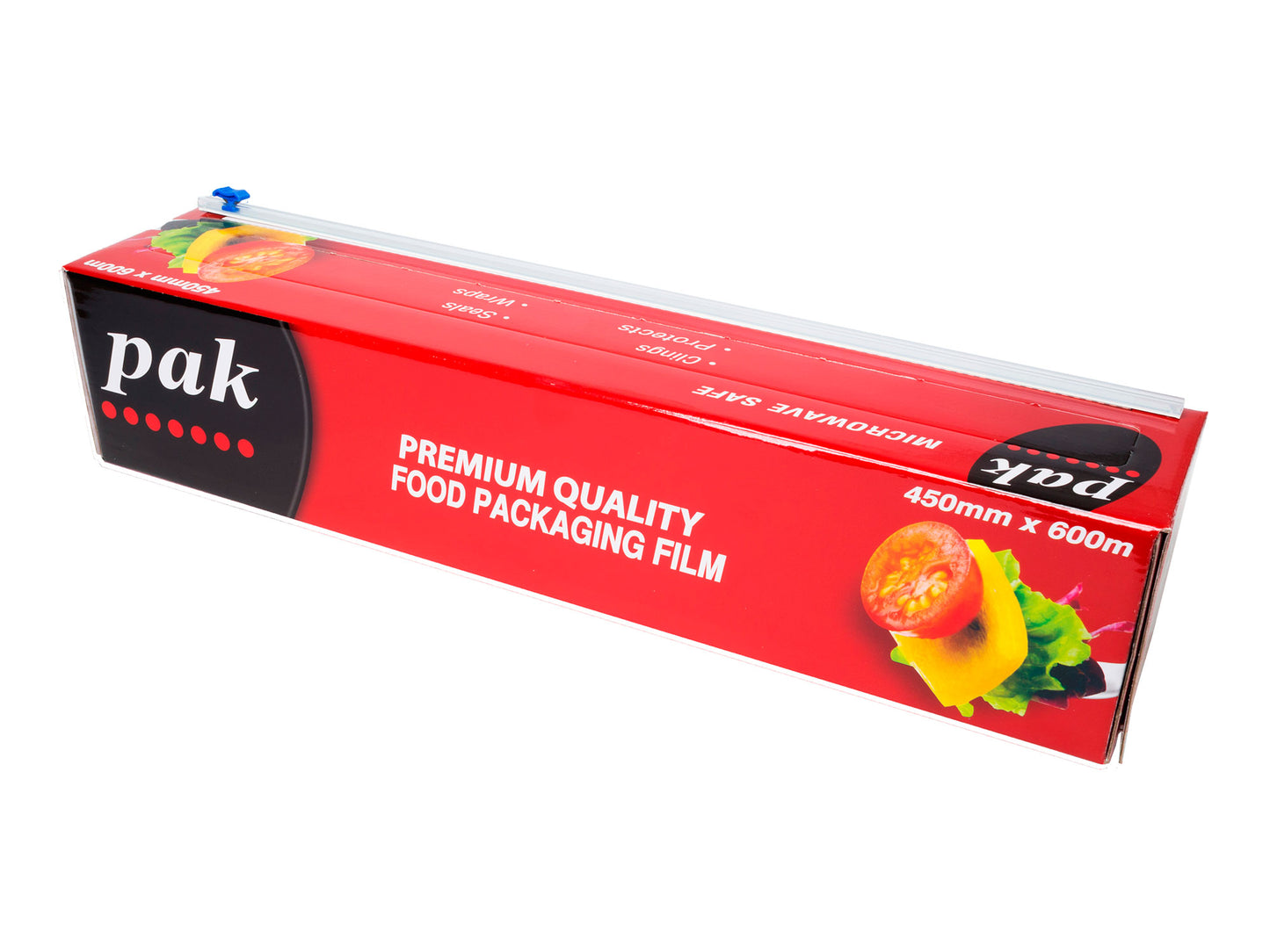 Pak Premium Quality Food Cling Wrap Plastic Film (45cmx600m) ROLL