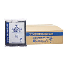 240 Litre Black Heavy Duty Contractor Bin Liners