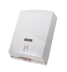 White Interleaved Hand Towel Wall Mounted Plastic Dispenser