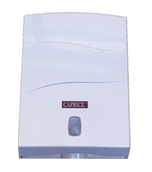 White Interleaved Hand Towel Wall Mounted Plastic Dispenser