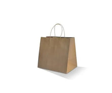 Takeaway Wide Base Brown Kraft Paper Bags