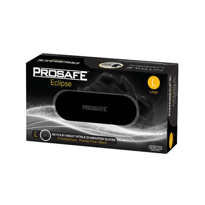 Prosafe Eclipse Nitrile Black Powder Free Disposable Gloves