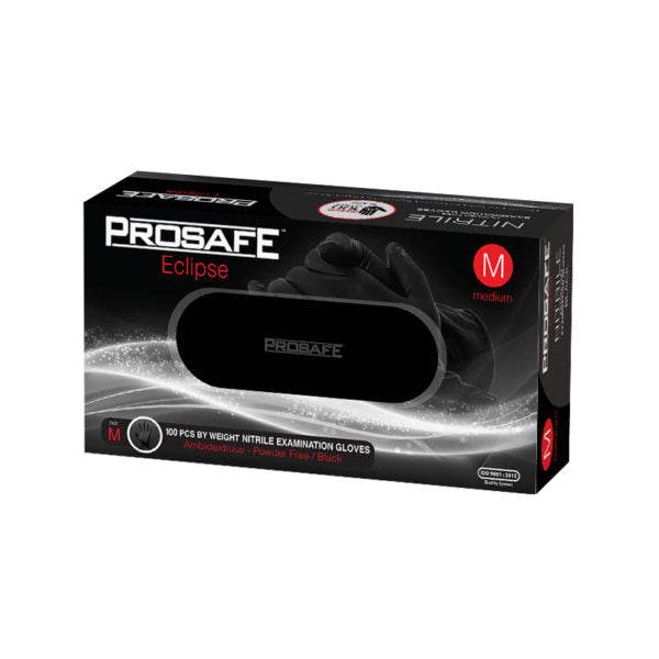 Prosafe Eclipse Nitrile Black Powder Free Disposable Gloves