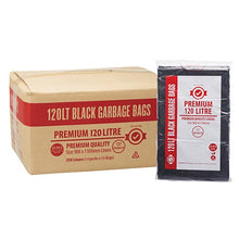 120 Litre Black Premium Heavy Duty Bin Liners