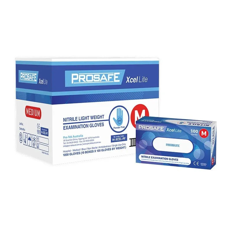 Prosafe Xcel Lite Premium Nitrile Blue
