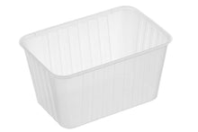 Genfac GR1500ml Ribbed Rectangular Base Containers