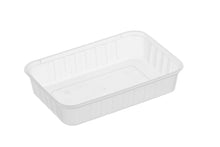 Genfac GR500ml Ribbed Rectangular Base Containers