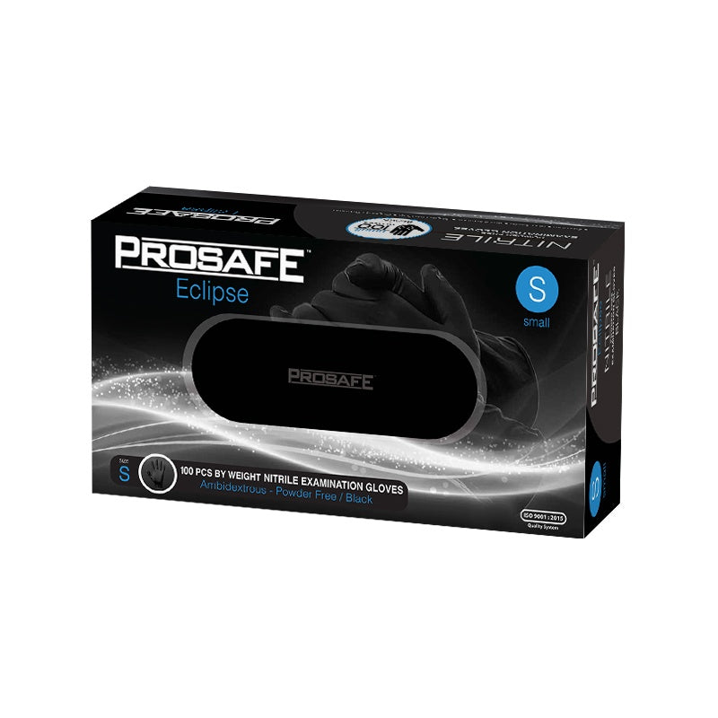 Prosafe Eclipse Nitrile Black Powder Free Disposable Gloves