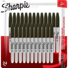 Sharpie Fine Point Black Permanent (Water-resistant & Fade-resistant) Marker 24/PKT