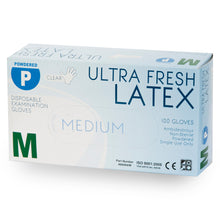 Ultra Fresh Latex Clear Powder Free Disposable Gloves
