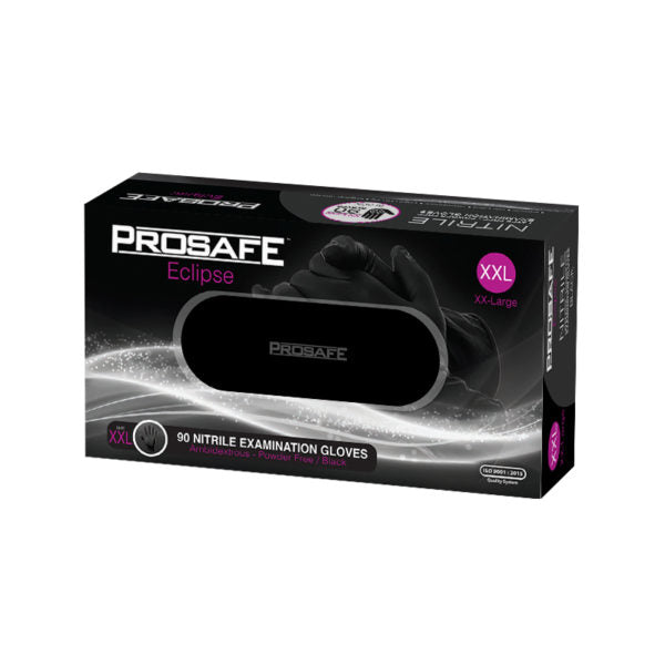 Prosafe Eclipse Nitrile Black Powder Free Disposable Gloves